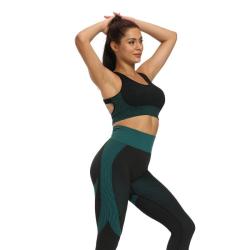 Merco Yoga Sense fitness set dámský zelená tm. POUZE L (VÝPRODEJ)