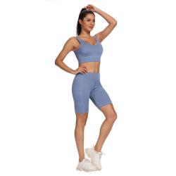 Merco Yoga Sporty krátké sportovní legíny modrá