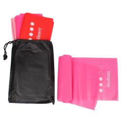 Merco Yoga Stretch Mix 1500 sada posilňovacích gúm 5 ks ružová