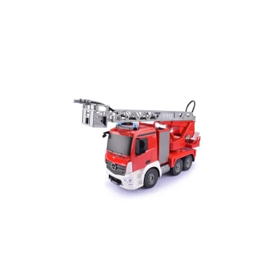 DOUBLE E RC hasičský truck Merecedes-Benz Antos s funkční stříkačkou a žebříkem 1:20