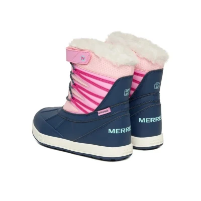 Merrell Snow Bank 5.0 WTRPF K navy/pink dětské zimní boty