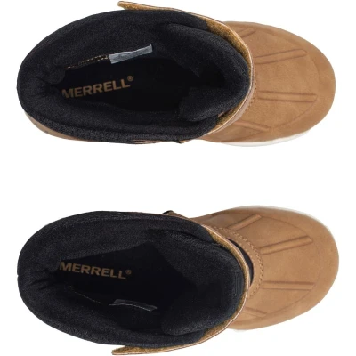 Merrell Snow Bank 5.0 WTRPF K wheat/black dětské zimní boty