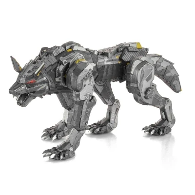 Metal Earth Luxusní ocelová stavebnice Kybernetický vlk