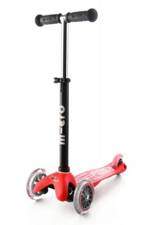 Micro Mini2go Deluxe Plus - červená (red) + reflexní sada