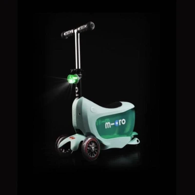 Micro Mini2go Deluxe Plus - mátová (mint) + reflexní sada