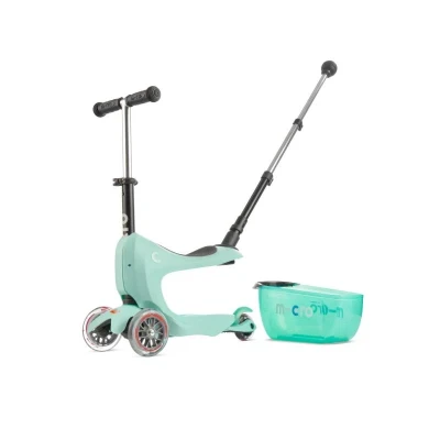 Micro Mini2go Deluxe Plus - mátová (mint) + reflexní sada