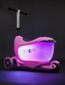 Micro Mini2go Deluxe Plus - růžová (pink) + reflexní sada