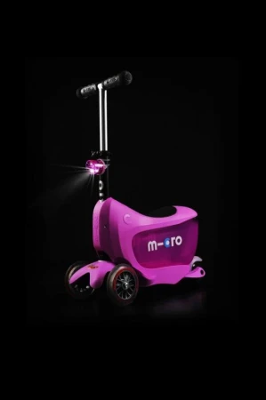 Micro Mini2go Deluxe Plus - růžová (pink) + reflexní sada