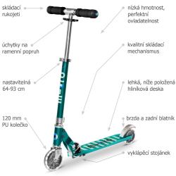 Micro Sprite LED Petrol Stripe koloběžka