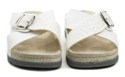 Milami TOR15 bílé dámské nazouváky