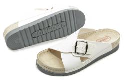 Milami TOR15 bílé dámské nazouváky