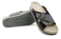 Milami TOR15 černé dámské nazouváky