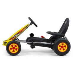 Milly Mally Dětská šlapací motokára Go-kart Viper bílá