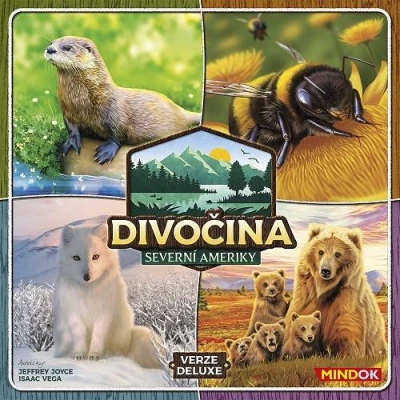 Mindok Divočina Severní Ameriky Deluxe verze karetní hra