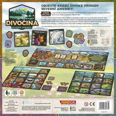 Mindok Divočina Severní Ameriky Deluxe verze karetní hra