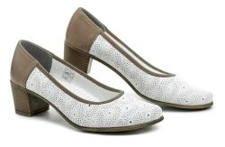 MintakaCZ Mintaka 211442 bielo hnedé dámske lodičky