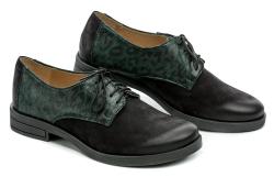 Mintaka 3343 černo zelené dámské polobotky