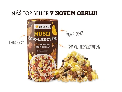 Mixit Müsli čoko-ládování 450 g