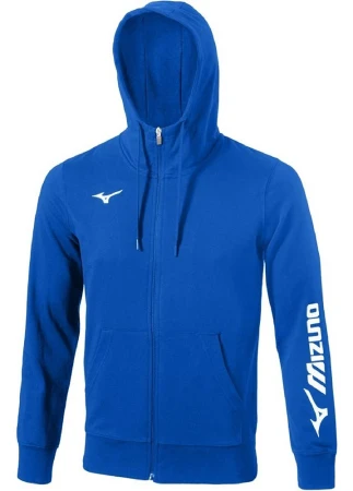 Mizuno Terry FZ modrá pánská mikina s kapucí