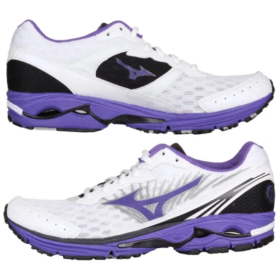 Mizuno Wave Rider 16 W bílo-fialová dámská běžecká obuv