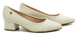 Vizzano Modare 7340-100 krémové dámské lodičky na podpatku