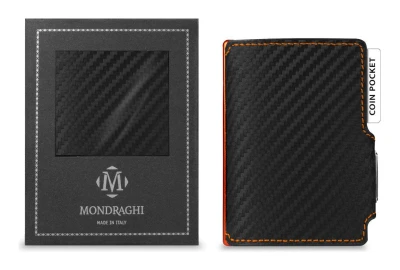Mondraghi Racing Carbon Orange pánská peněženka