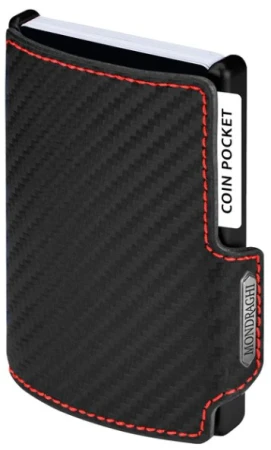 Mondraghi Racing Carbon Red černá pánská peněženka