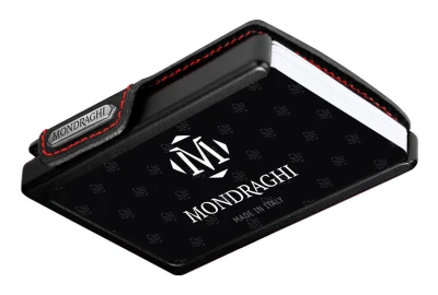 Mondraghi Racing Carbon Red černá pánská peněženka