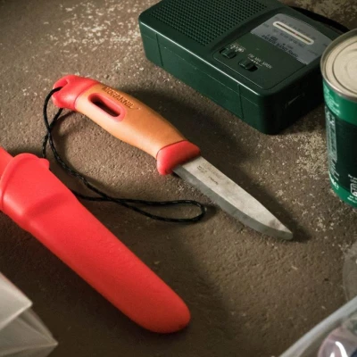 Morakniv Companion Spark Emergency (S) Hi-Vis Red/Burnt Orange