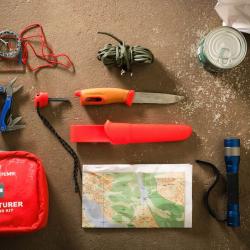 Morakniv Companion Spark Emergency (S) Hi-Vis Red/Burnt Orange
