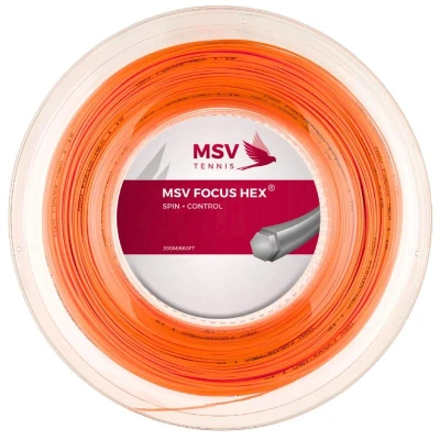 MSV Focus HEX tenisový výplet 200 m oranžová MSV Focus HEX tenisový výplet 200 m oranžová