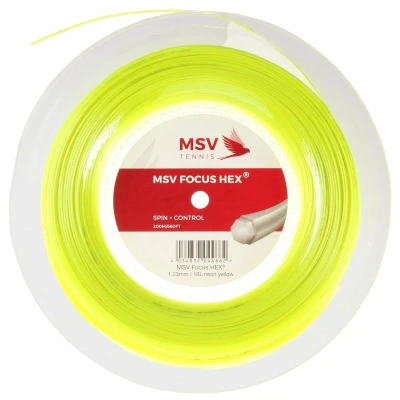MSV Focus HEX tenisový výplet 200 m žlutá neon MSV Focus HEX tenisový výplet 200 m žlutá neon