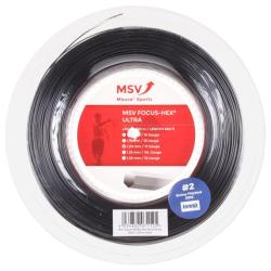 MSV Focus HEX Ultra tenisový výplet 200 m černá POUZE 1,25 (VÝPRODEJ)
