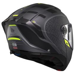 MT Helmets Atom 2 SV Destiny matná čierno-šedá vyklápacia prilba + zľava 400,- na príslušenstvo