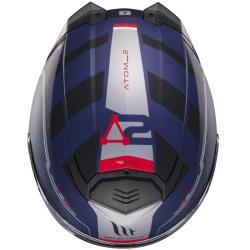 MT Helmets Atom 2 SV Destiny matná modro-čierna výklopná prilba + zľava 400,- na príslušenstvo