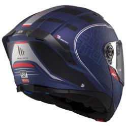 MT Helmets Atom 2 SV Destiny matná modro-čierna výklopná prilba + zľava 400,- na príslušenstvo
