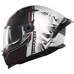 MT Helmets Braker SV Charm matná černo-bílá Integrální helma + sleva 300,- na příslušenství