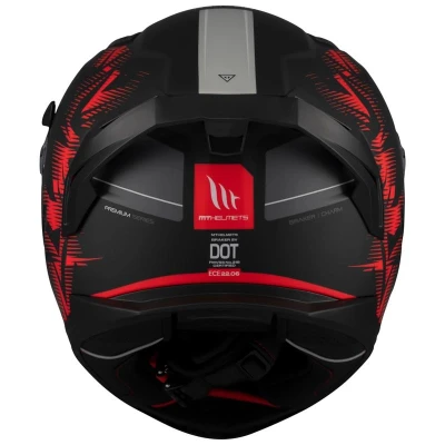 MT Helmets Braker SV Charm matná černo-červená integrální helma + sleva 300,- na příslušenství