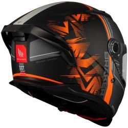 MT Helmets Braker SV Charm matná černo-oranžová Integrální helma + sleva 300,- na příslušenství