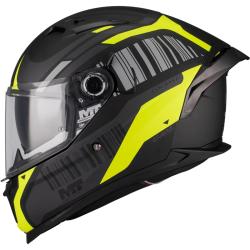 MT Helmets Braker SV Cockpit B13 matná čierno-sedo-fluo žltá Integrálna prilba + zľava 400,- na príslušenstvo