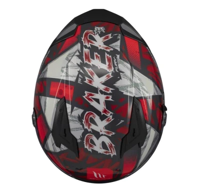 MT Helmets Braker SV Fury černo-šedo-červená integrální helma + sleva 400,- na příslušenství