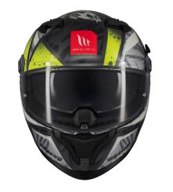 MT Helmets Braker SV Fury šedo-fluo žlutá Integrální helma + sleva 400,- na příslušenství