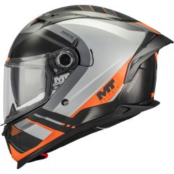 MT Helmets Integrálna prilba na motorku Braker SV Inception B4 čierno-sedo-oranžová XS + zľava 300,- na príslušenstvo