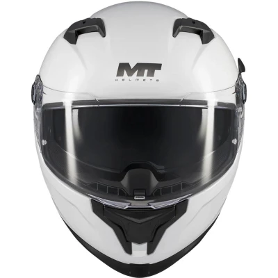 MT Helmets Integrální helma na motorku Braker SV Pure A0 bílá S + sleva 300,- na příslušenství