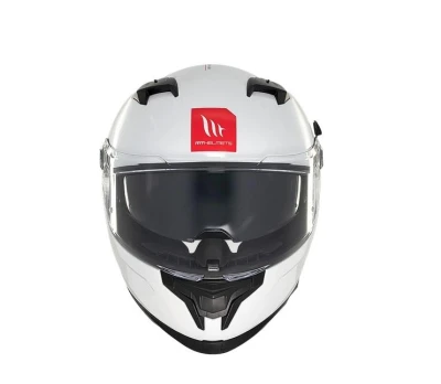 MT Helmets BRAKER SV SOLID A0 bílá integrální helma + sleva 300,- na příslušenství