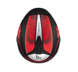 MT Helmets Cosmo SV Cruiser matná červeno-černo-šedá Otevřená helma + sleva 300,- na příslušenství