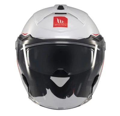 MT Helmets Cosmo SV lesklá bílá Otevřená helma POUZE S (VÝPRODEJ)