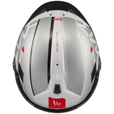 MT Helmets Cosmo SV Silence bílo-šedá otevřená helma + sleva 300,- na příslušenství