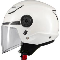 MT Helmets Dětská otevřená helma na motorku Lite Pure A0 bílá