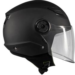 MT Helmets Dětská otevřená helma na motorku Lite Pure A1 matná černá